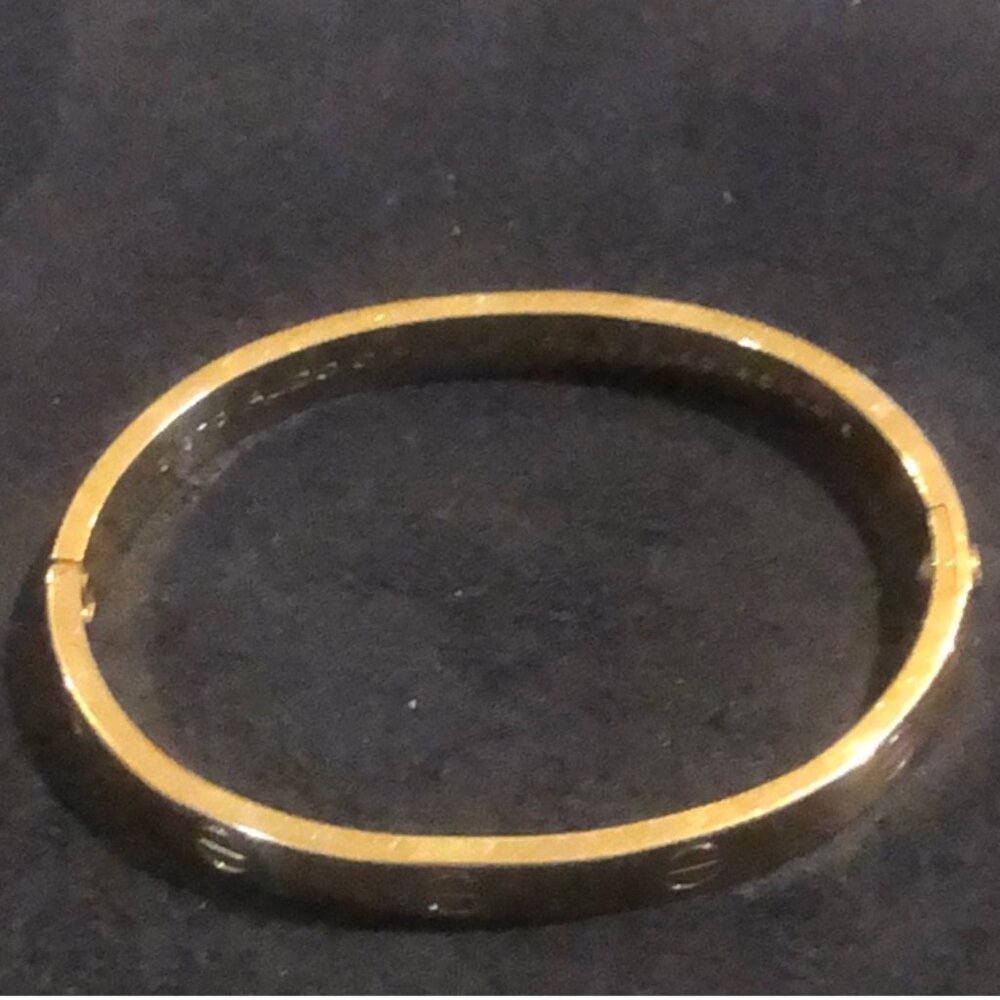 Aldo Cipullo/Charles Revson Gold Electroplate Love Bangle